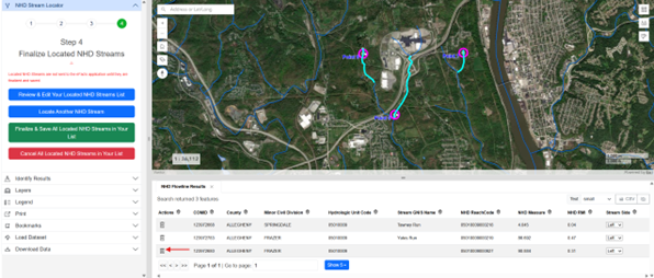 nhdlocator - Remove snapped point from the list
